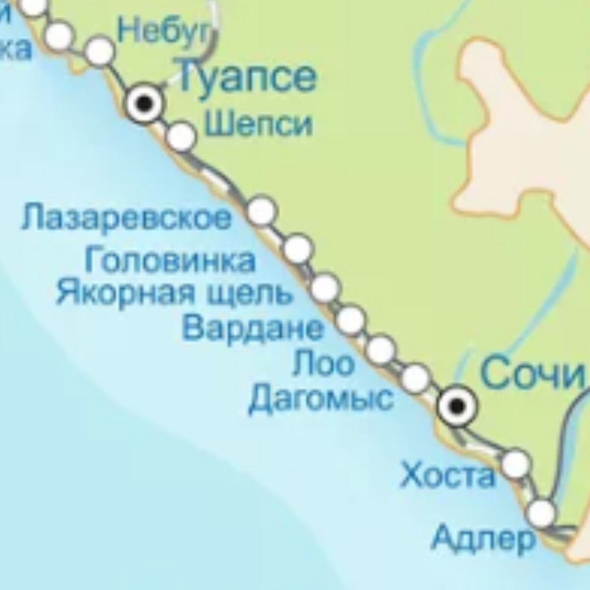 Электричка аэропорт адлер до лазаревское. Якорная щель на карте. Карта Сочи Якорная щель карта. Сочи Якорная щель на карте. Карта Туапсе Лазаревское