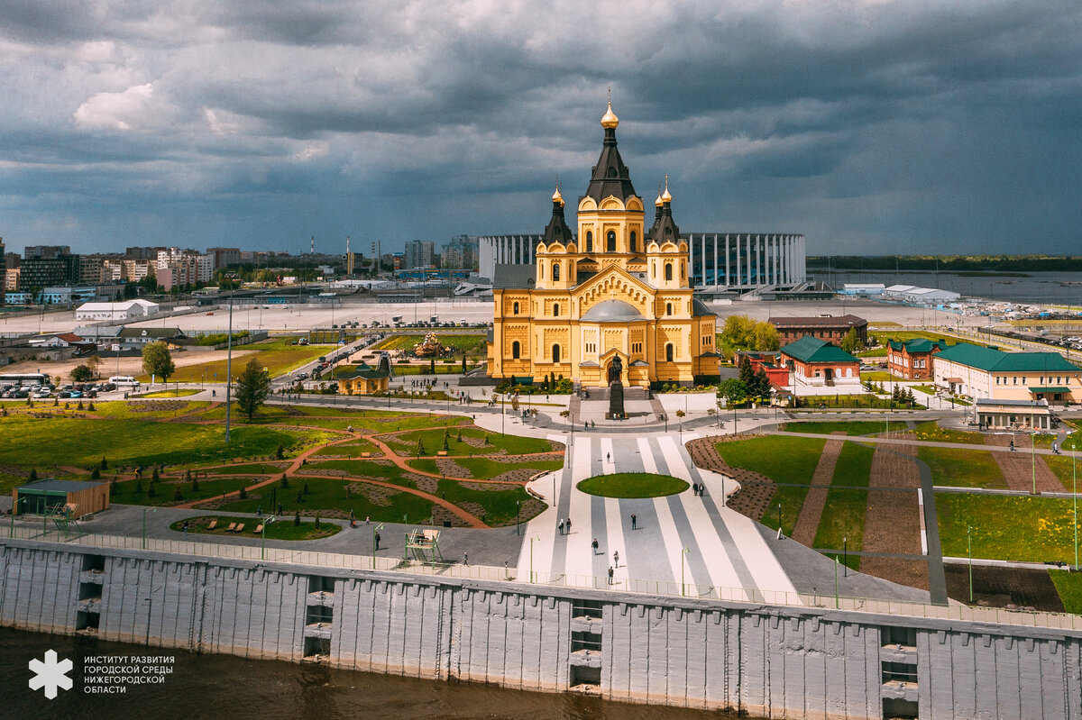 Набережная на стрелке нижний новгород