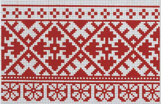 старинная схема для вышивки