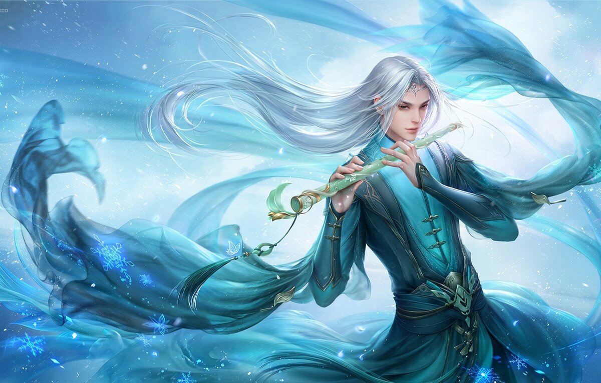 Девушка воздух девушка вода. Маг целитель Art. Эльфийка с голубыми волосами. Эльфийка в воде.