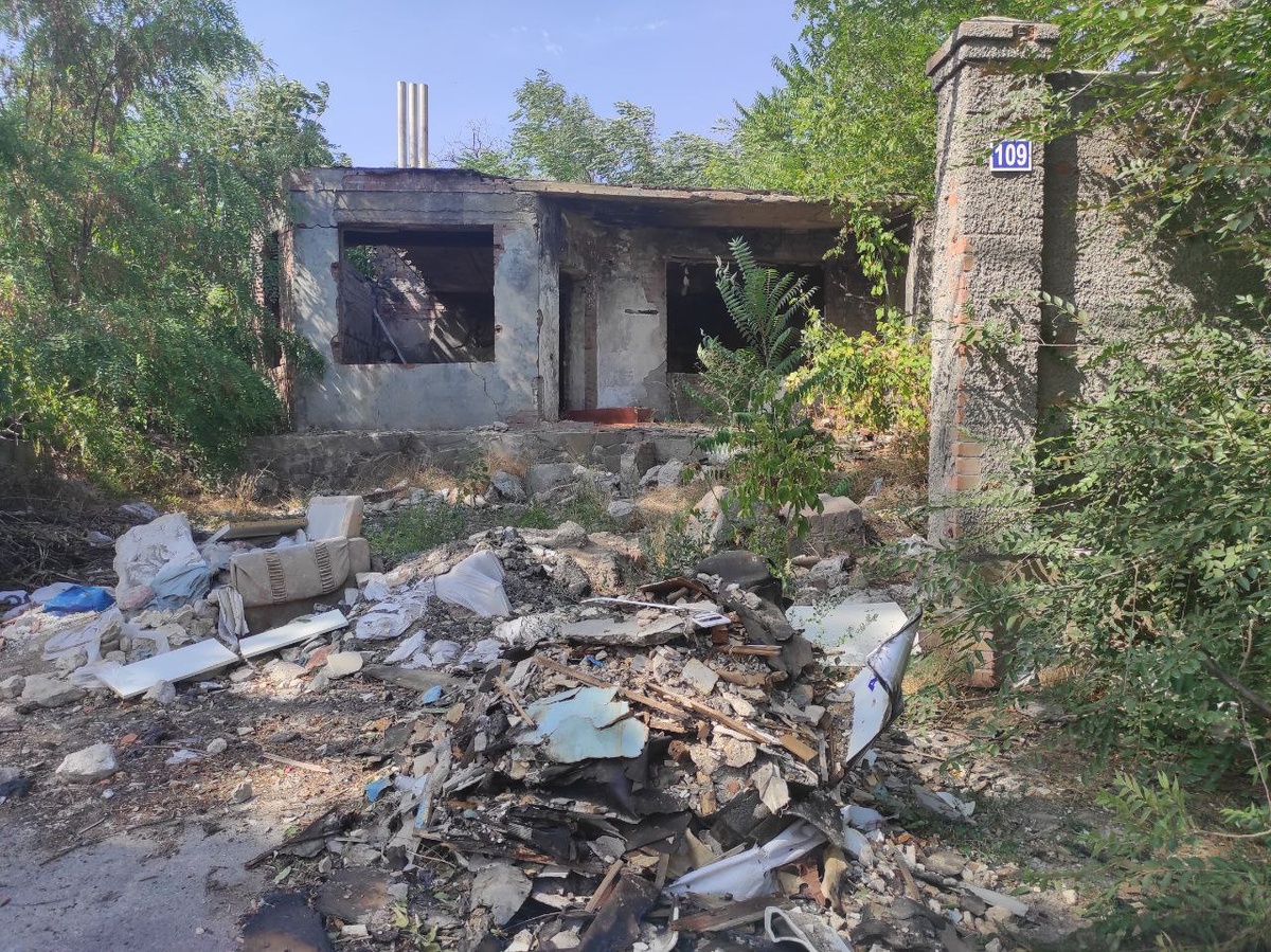 Кучи мусора и непроходимые заросли - новое наполнение бывшего жилого квартала. 