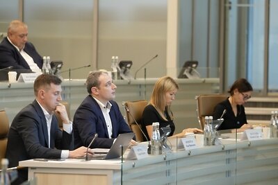    Министр образования Московской области Илья Бронштейн на совещании губернатора Московской области Андрея Воробьева с руководящим составом правительства Московской области и главами городских округов ©Дмитрий Белицкий Пресс-служба Губернатора и Правительства Московской области