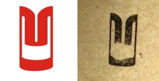 Слева - типографский вариант, справа - как логотип выглядит на коробке