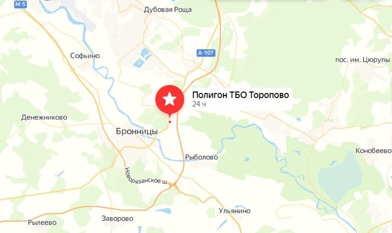 Расположение нового мусорного полигона. Фото: Яндекс.Карты 