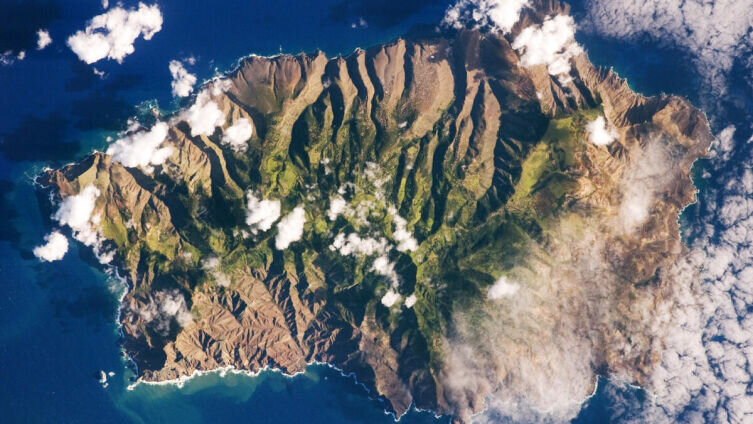    Остров Святой Елены, снимок NASA Фото: общественное достояние