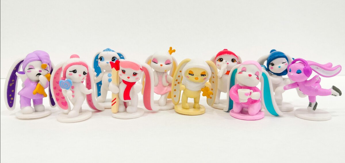 Зимние Зайки Пиглет из шаров Чупа Чупс