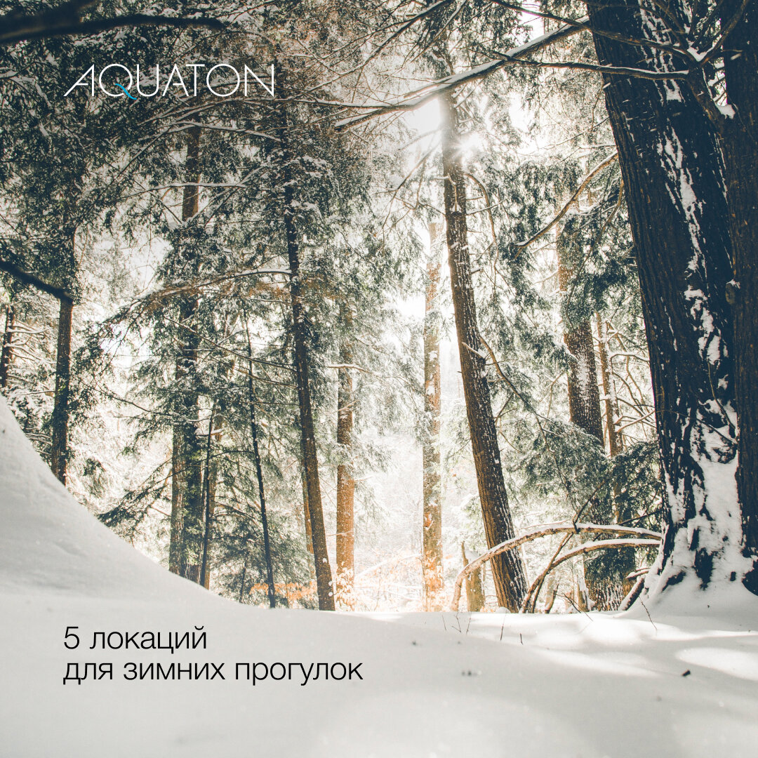 AQUATON. 5 локаций для зимних прогулок.