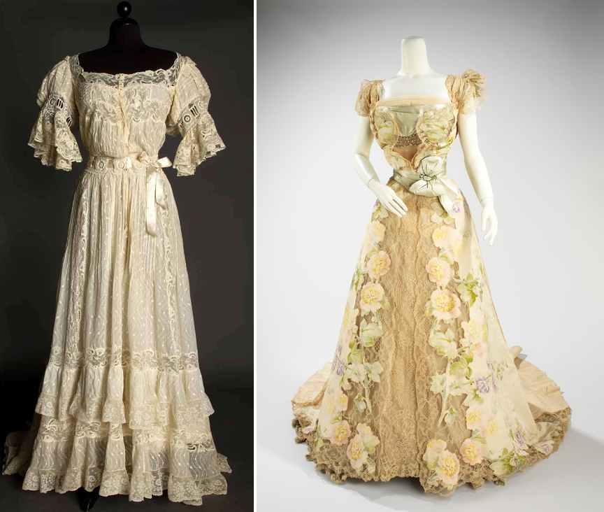 Платье 1900-х, (с) Augusta Auctions, бальное платье от дома Ворта, 1902, (с) из коллекции музея Метрополитен (Нью-Йорк)