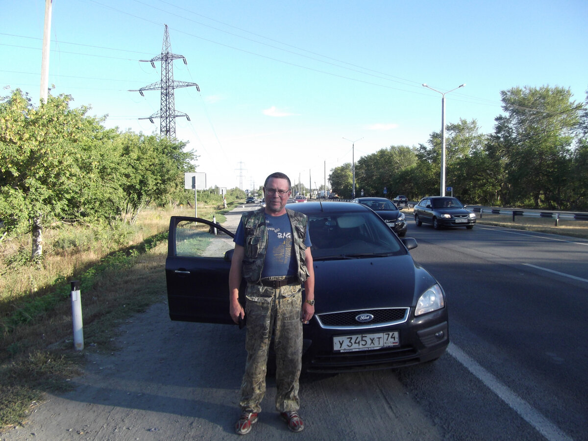 Традиционное фото на выезде из города