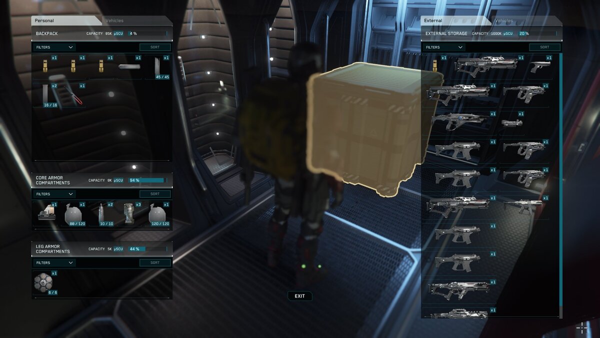 Инвентарь это просто, когда он закрыт.