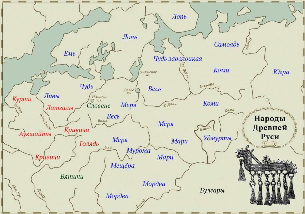 Карта расселения финно угорских народов