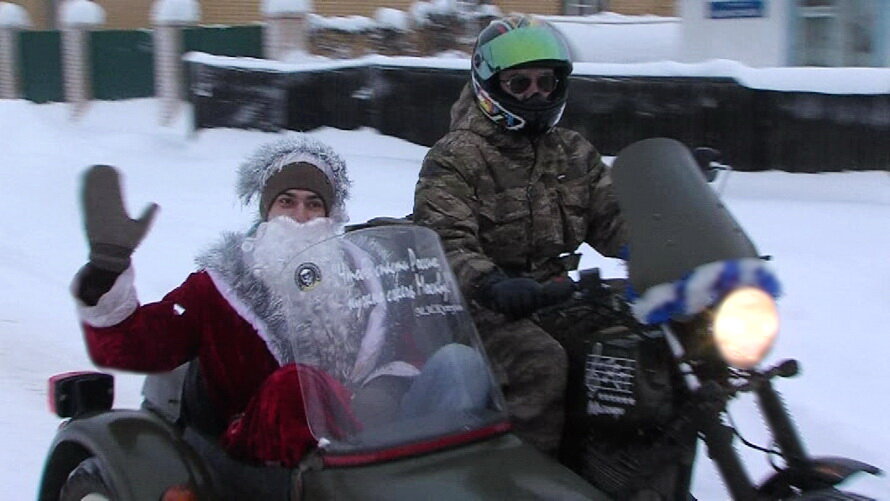    Мотосообщество Советского района пустилось в «поздравительный» пробег