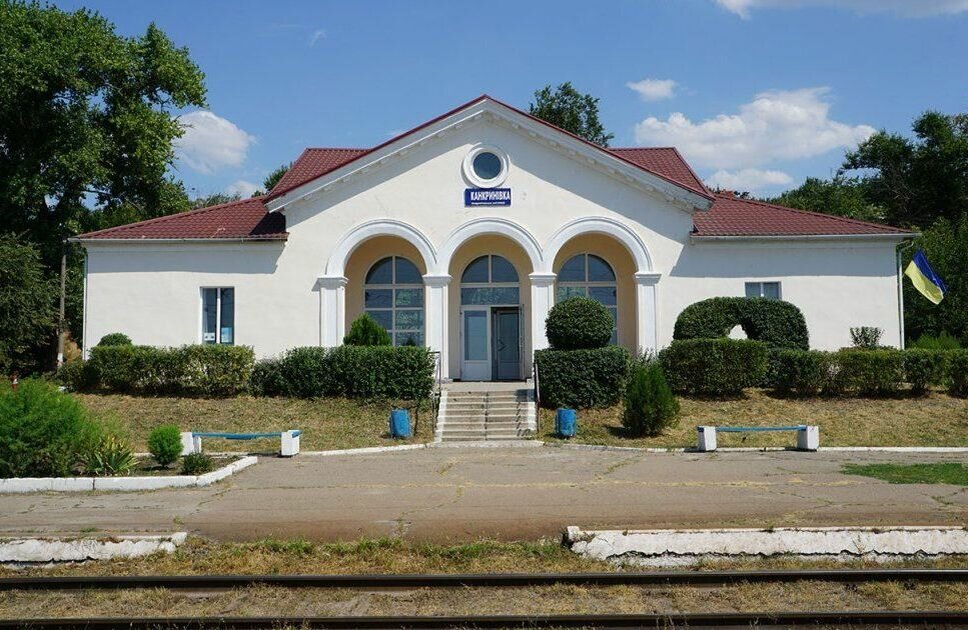 Фото:Станция Канкриновка, железнодорожная станция, Украина, Запорожская область.