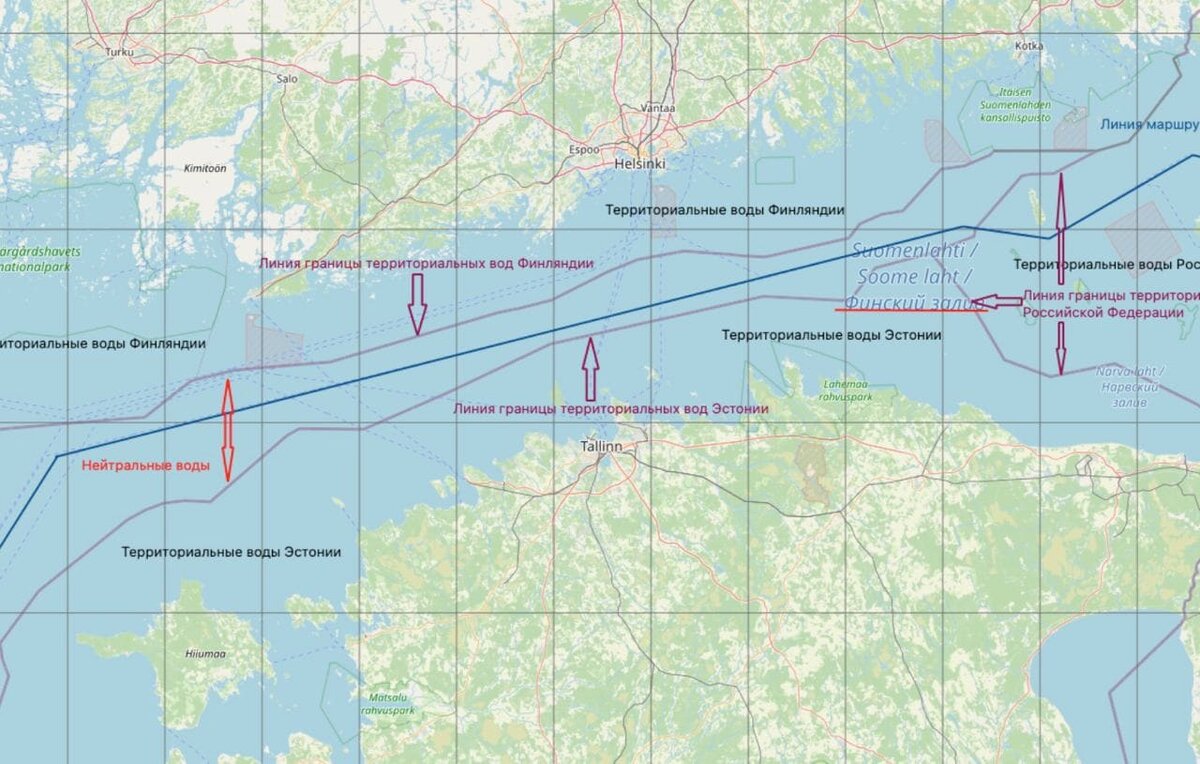 Международные воды в балтийском море карта