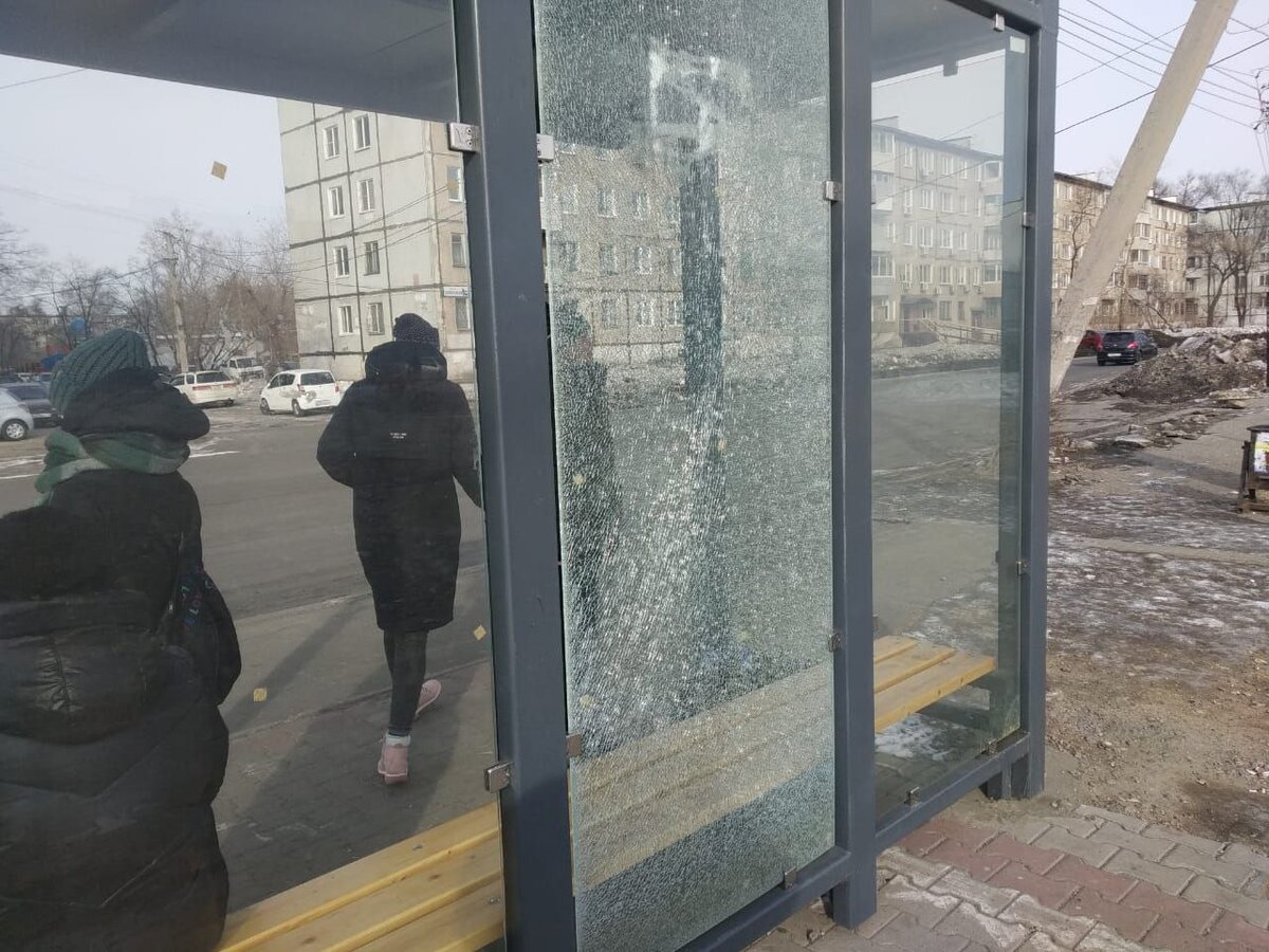 Остановка "Индустриальный посёлок". Фото автора