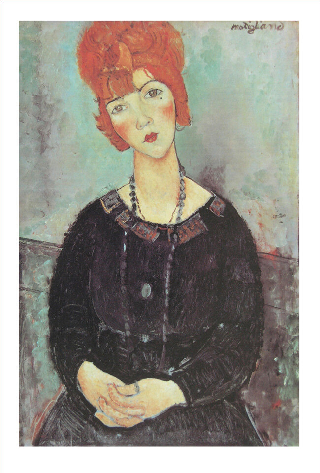 Амедео Модильяни Женщина с ожерельем. 1917. (х.м.) 91,5х60,8. Художественный институт в Чикаго