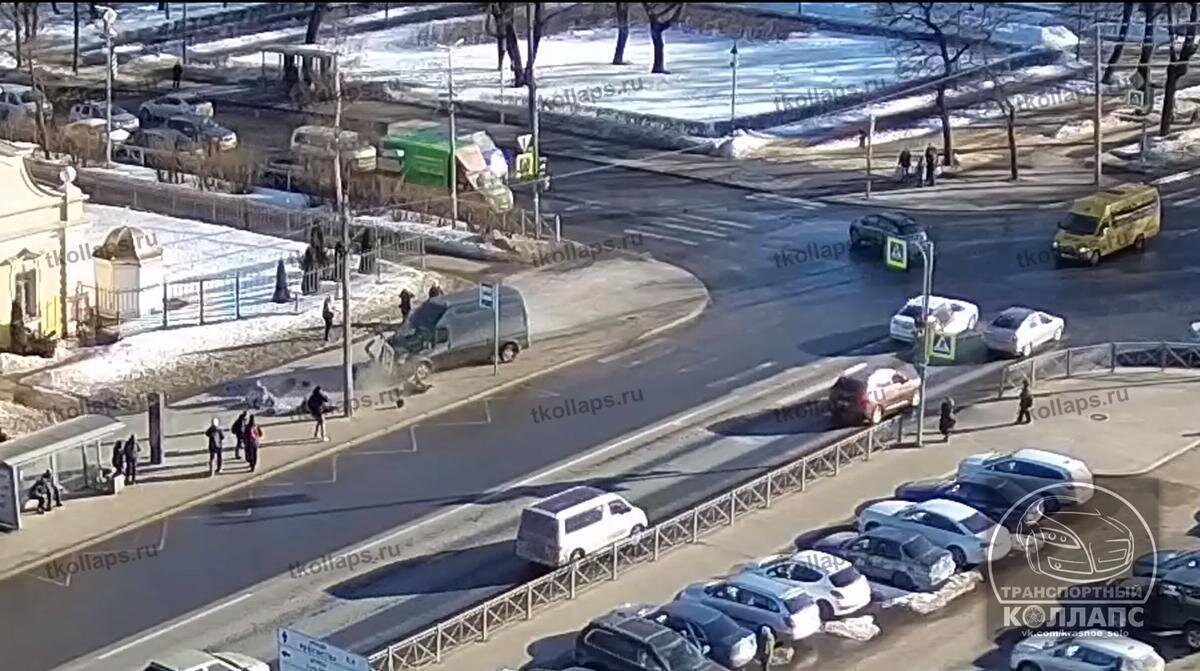 Скриншот: видео из группы «Транспортный коллапс, Красное Село»