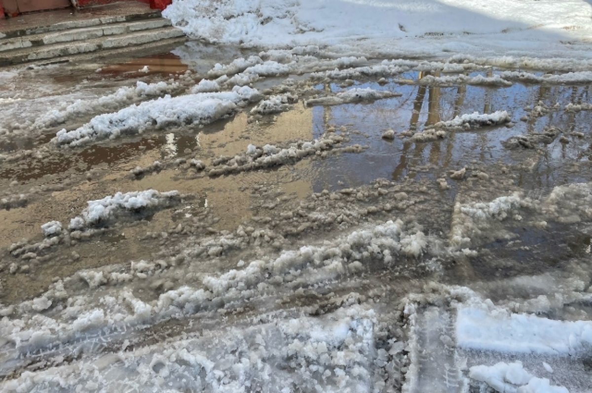    Барнаульцы возмущены огромной лужей у Булыгинского кладбища
