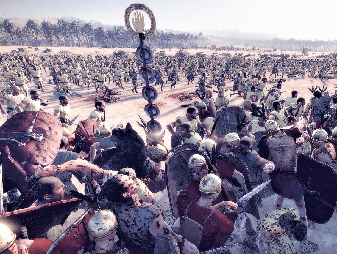 Легионы в бою.