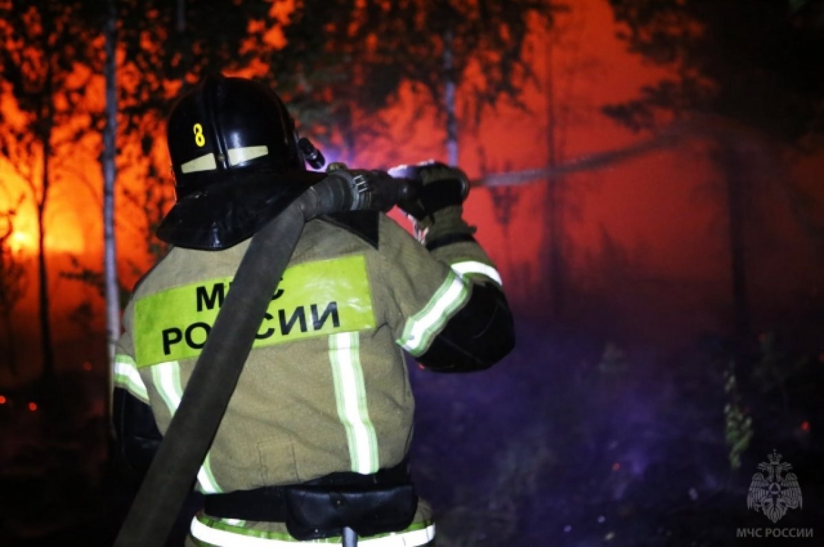    С пожаром боролись четверо суток.