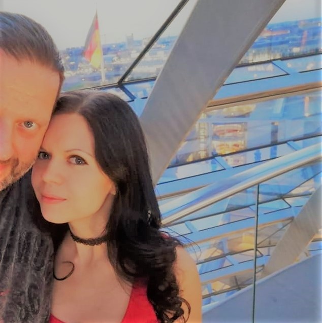 В куполе Рейхстага в Бeрлине (2020)