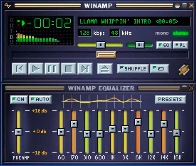 Winamp, it really whips the llama’s ass!