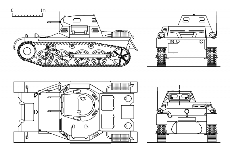 
Схема серийного La.S. / Pz.Kpfw.I Ausf.A