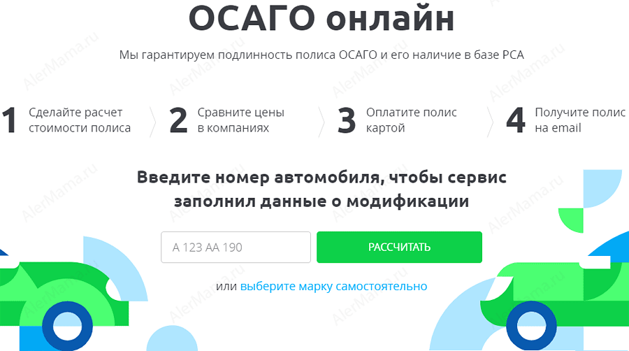 Для начало нужно ввести номер своего авто или мотоцикла. 