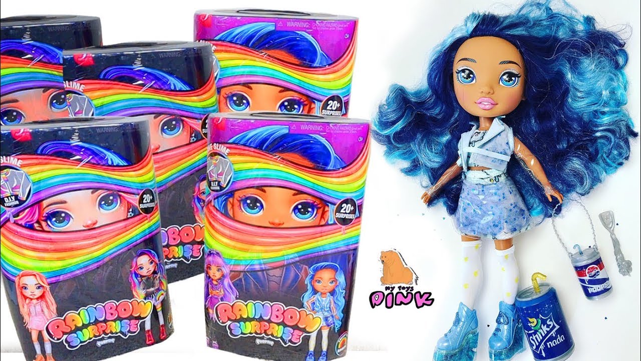 All Rainbow Surprise Dolls Все Куклы с Одеждой Из Слайма своими руками! Diy  Custom Slime Dress Up