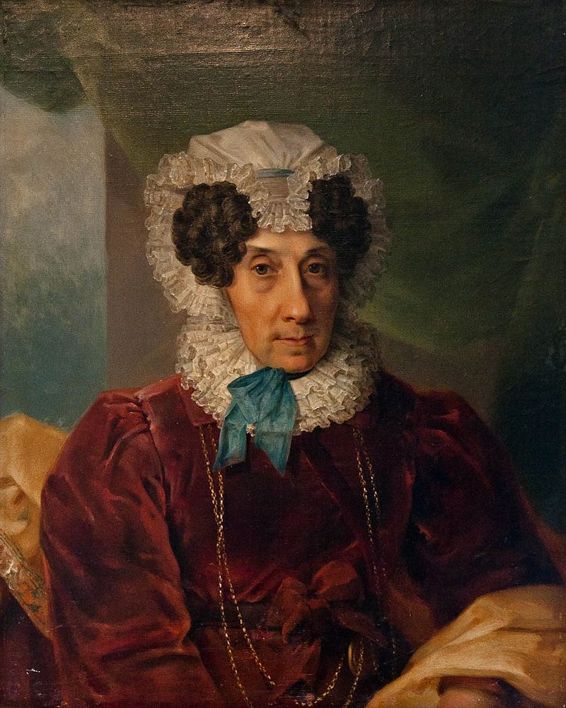Портрет Н. К. Загряжской. Неизвестный художник, 1820-е гг. 