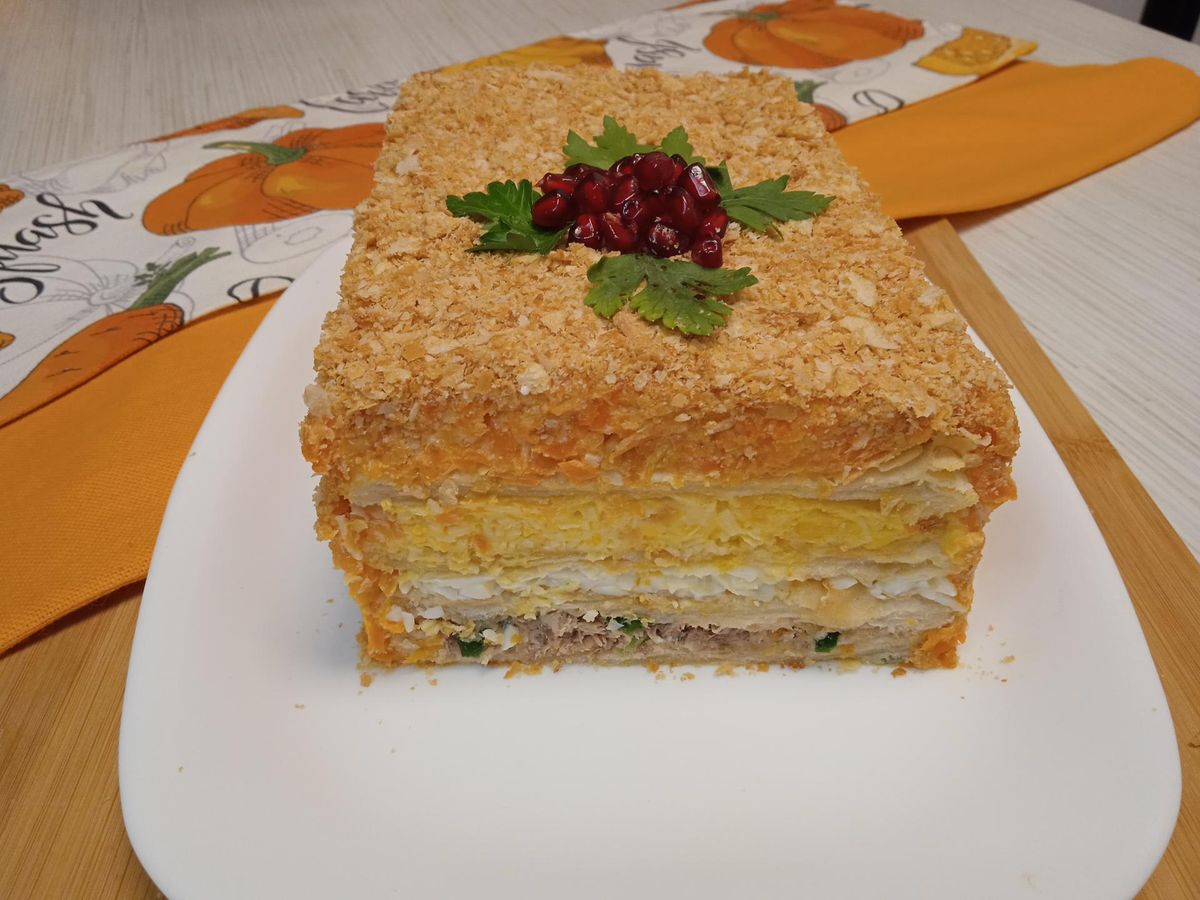 Торт Наполеон закусочный: рецепт с фото от Шефмаркет