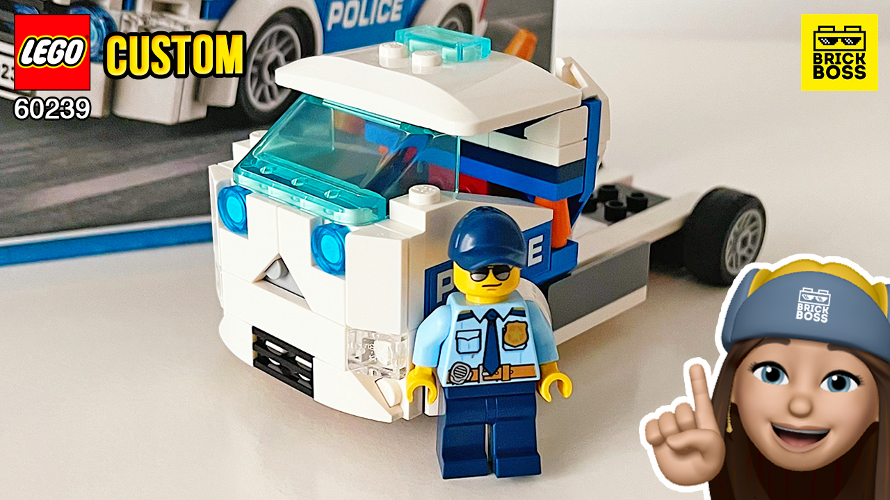 Как сделать крутую самоделку Полицейский грузовик из Лего 60239 //  Видео-инструкция по сборке самоделок // Идеи машины из Lego