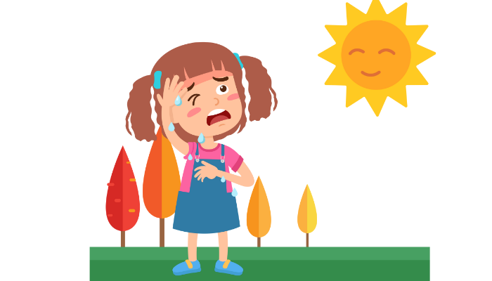 Длительное пребывание на солнце без средств защиты кожи (одежда, солнцезащитный крем, головной убор) в теплое время года может вызвать ожоги кожи, тепловой и солнечный удар.