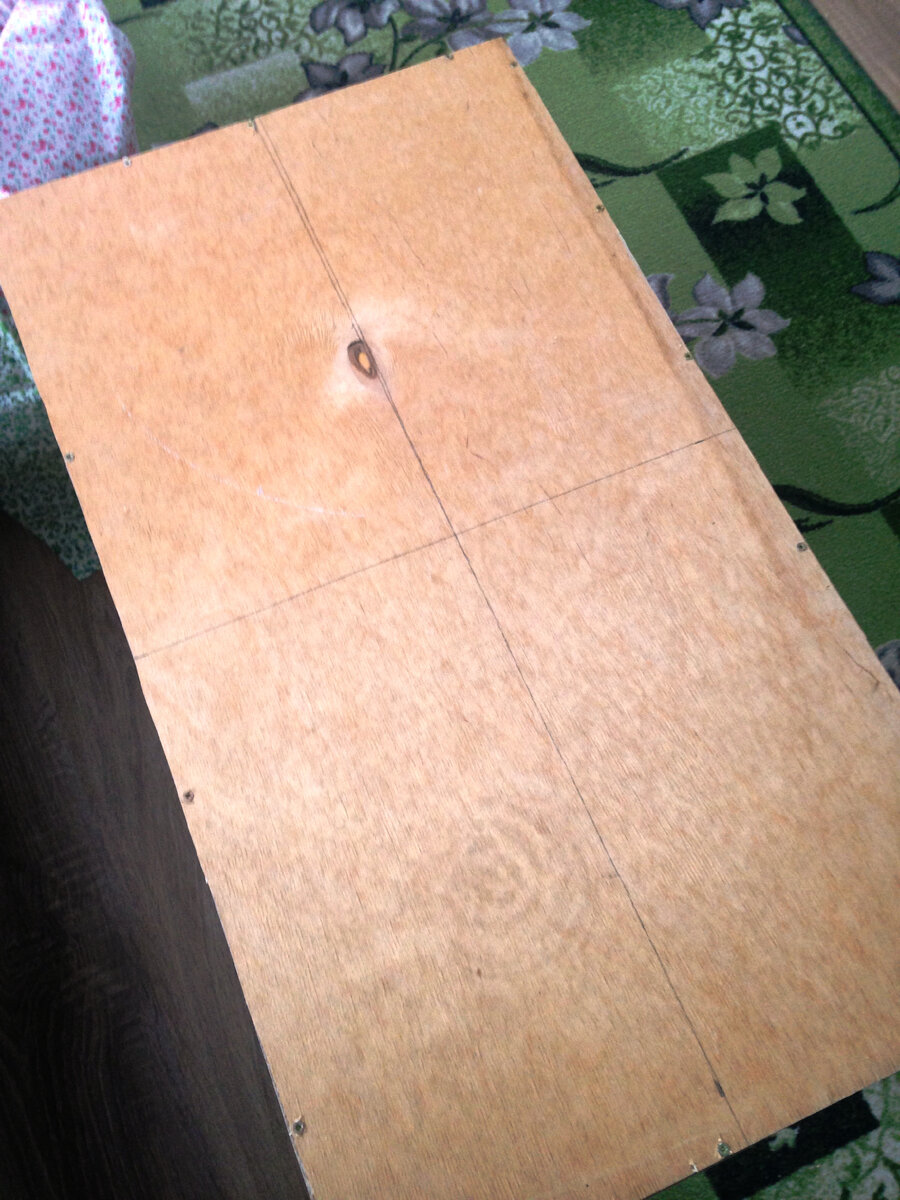 Разметка крышки сундука. Фото автора.