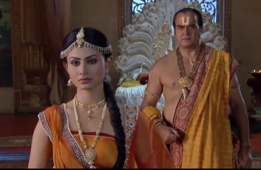 Сати и Праджапати Дакша. Кадр из Сериала "Бог Богов. Махадев"