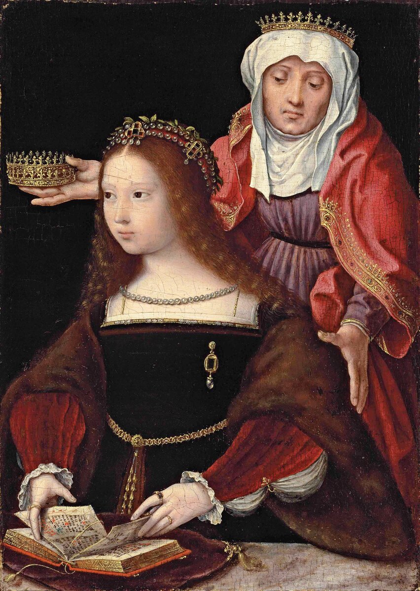 Неизвестный художник Фламандской школы. Портрет дамы, возможно, Изабеллы Австрийской, королевы Дании, ок. 1520