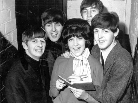 Линда Хилл с Битлз в 1963 году