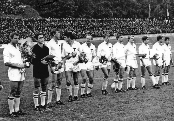 Состав московского Торпедо на ответный матч, против Мотора из Цвиккау