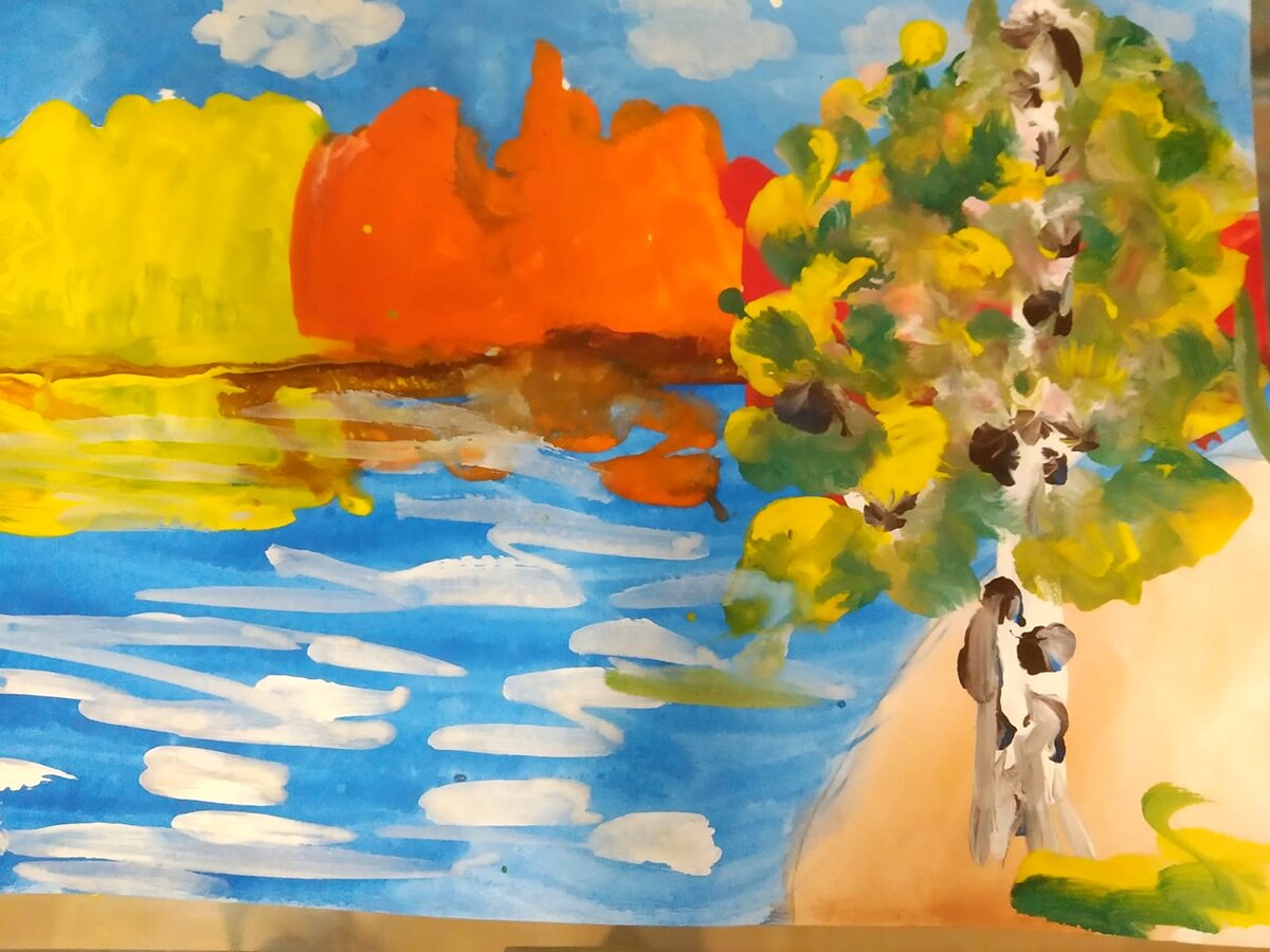 Осень в исполнении школьника. Фото автора