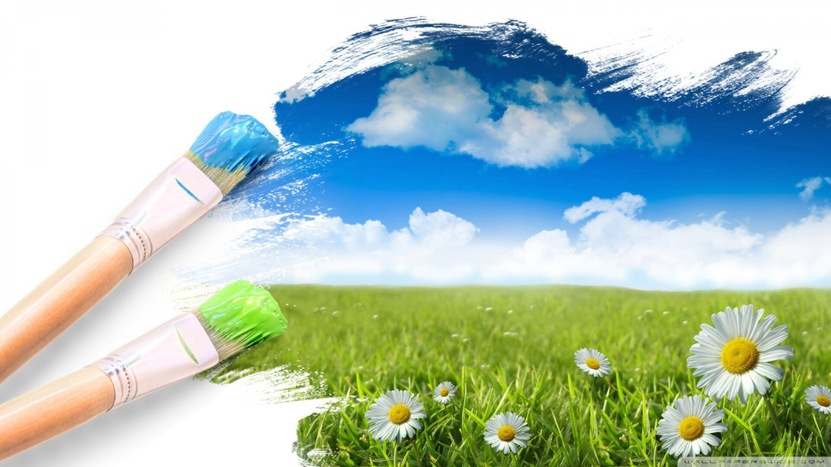 Рисуем небо и землю