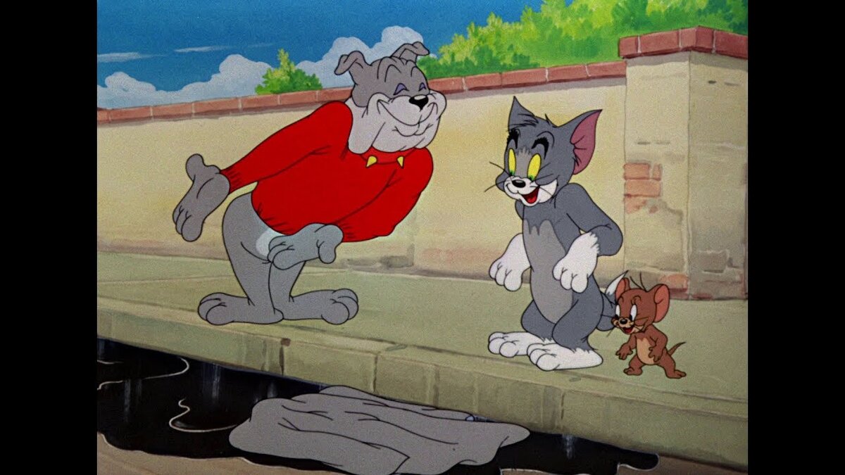 Кадр из фильма. Tom And Jerry Fine Feathered Friend 1942г.