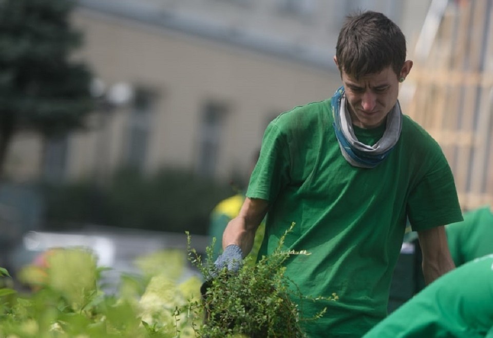     Урбанисты решили озеленить улицу Станиславского от Доломановского до Театрального. Алексей БУЛАТОВ
