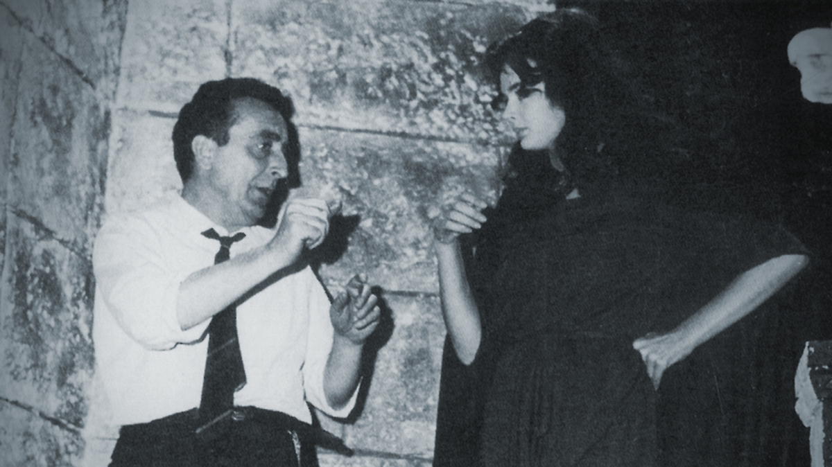 Марио Бава на съёмках фильма «Маска сатаны» 