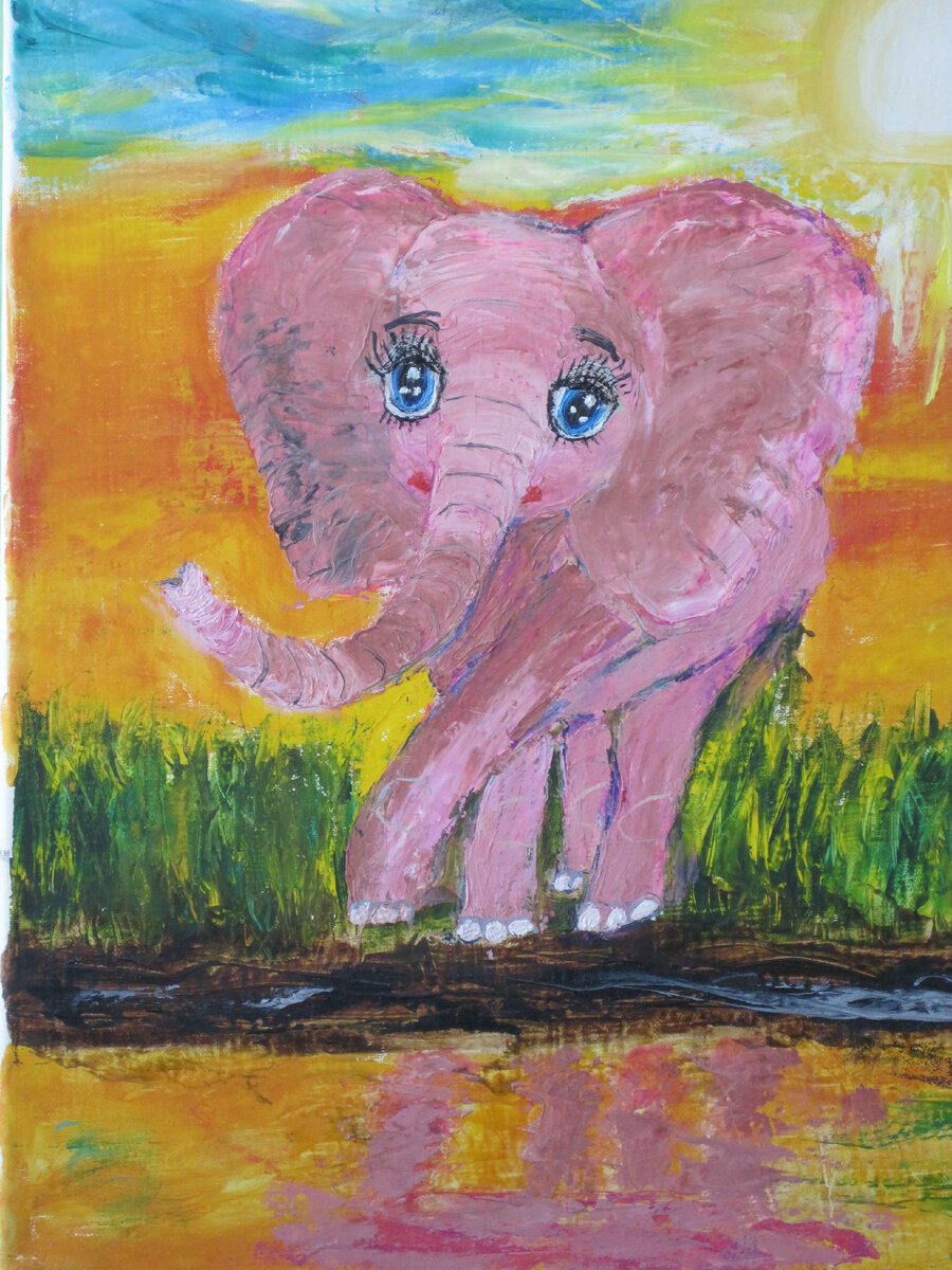 Элифани была довольна своим отражением в реке .