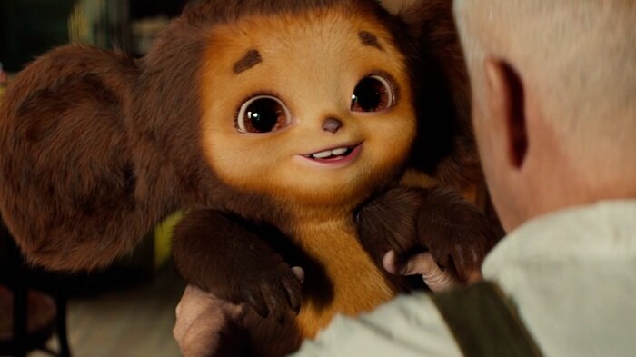 Изображение Яндекс Картинки. Кадр из фильма "Чебурашка" 2023 год.