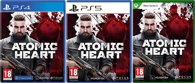  📷    Обложка розничного издания Atomic Heart для разных консолей (источник изображения: Focus Entertainment)