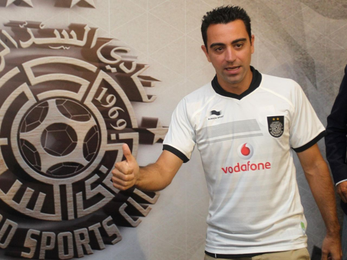 Хави в майке клуба Аль-Садд