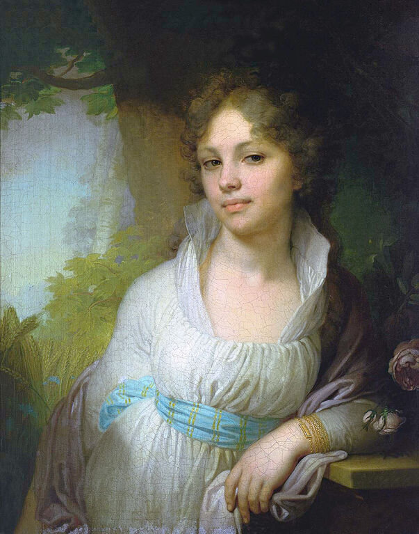 "Портрет Марии Лопухиной", 1797, Третьяковка