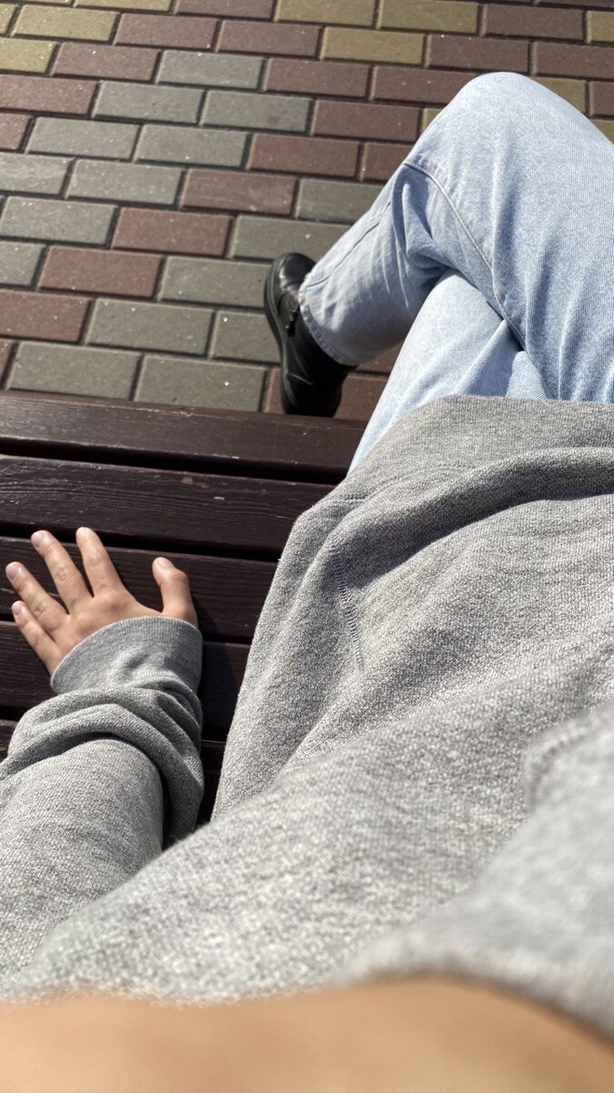 Лучи. Ткань Джинс. Лавочка. Набережная.