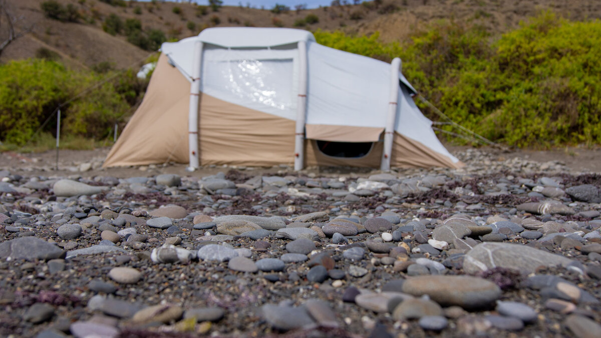 Наша палатка Air Seconds 5.2 F&B QUECHUA